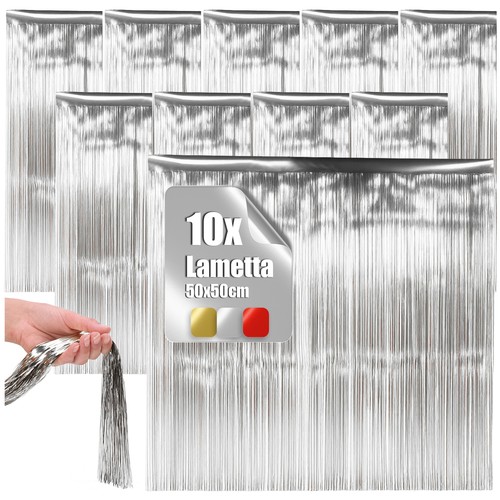 10x lametta silberfarbene - 10x,