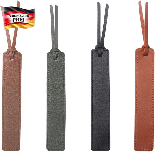 Lesezeichen leder set - leder,