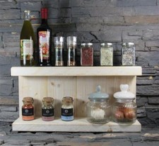 Gewürzregal klein Massivholz