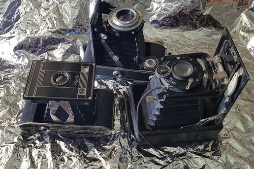 Konvolut aus vintage - aus, kamera