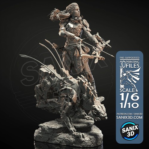Horizon printed statue - horizon,