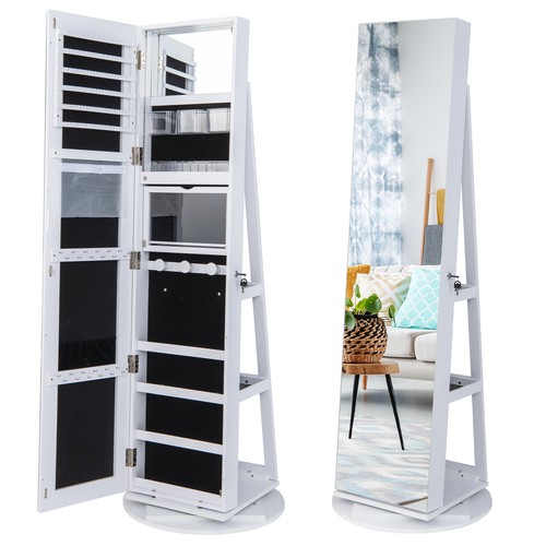 Schmuckschrank mit led spiegel - led,
