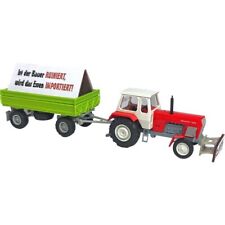 Busch 54202 Traktor Fortschritt ZT 300  mit Anhänger HW 60 Bauernprotest H0 Neu