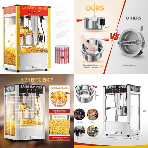 Edelstahl popcornmaschine - edelstahl,