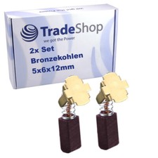 2x Bronzekohlen Kohlebürsten
