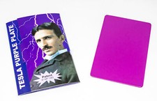 Nikola Tesla lila Platte Karte