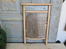 A5537 Altes Waschbrett | wash board | Zink & Holz | um 1940 | TOP