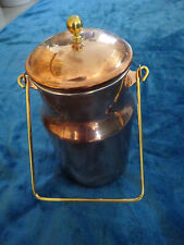 MILCHKANNE mit Henkel - innen Edelstahl - aussen Kupfer - ca. 2 l - VINTAGE TOP