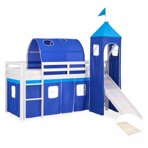 Hochbett 90x200 kinderbett mit - hochbett,