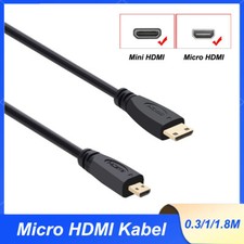 Micro HDMI Kabel auf Mini HDMI High Speed Adapterkabel Kamera Kabel 0.3 0.5 1.8M