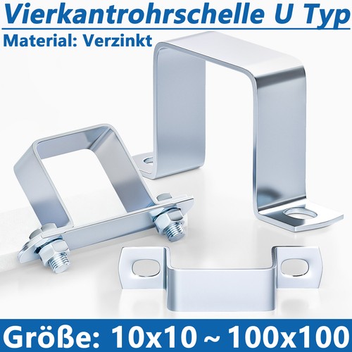Vierkantrohrschelle aus
