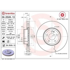 Bremsscheibe brembo d528 13 - bremsscheibe, 09.d528.13