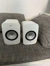 KEF LSX Wireless HiFi Speakers, kabellose Regallautsprecher Und Kef S 1 Ständer