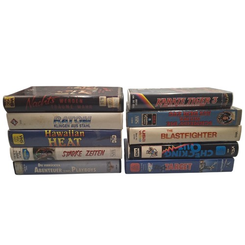 Konvolut 10x vhs action erotik - 10x,