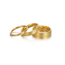 Ring Ehering Partnerring Verlobungsring Sandmatt Matt Gold Silber Freundschaft