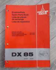 Deutz Fahr Schlepper DX85 Ersatzteilkatalog