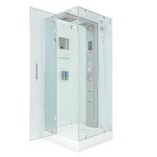 AcquaVapore Dampfdusche Duschtempel Sauna Dusche Duschkabine D38-20L2 100x100cm 