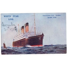 SS DORIC White Star Line Ozeandampfer unbenutzt