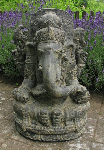 Ganesha lavastein skulptur - ganesha,