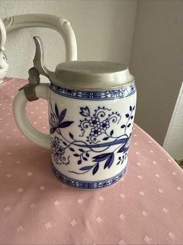 Bierkrug zinndeckel - bierkrug,
