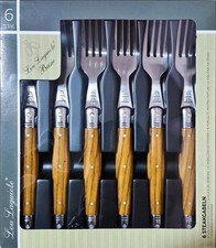 NEU 6er Steakgabel Set