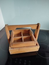 holzkiste antik zum tragen zwei fächer