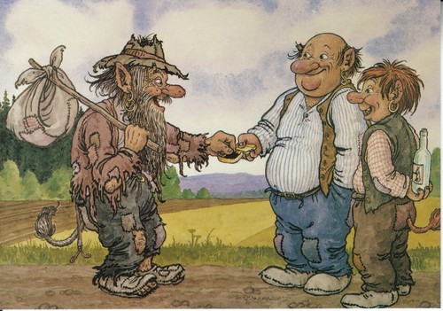 Künstlerkarte der wandertroll - der,