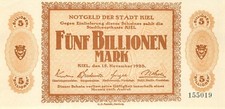 Kiel Stadt 5 Billionen Mark