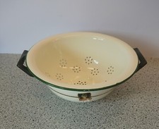 Emaille Sieb Seiher Vintage