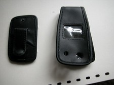 Handytasche Handyhülle aufklappbar Leder unbenutzt mit Gurtgriff NEU schwarz