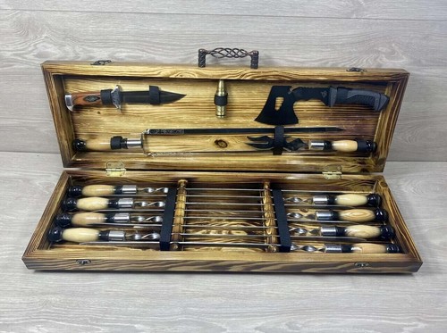 Spieße set grillset werkzeuge - set,