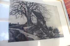 "Walter Romberg"  1898 - 1973 Stuttgart orginal Radierung signiert