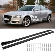Glänzend Schwarz Seitenschweller Spoilerlippe Splitter Diffusor Für Audi A4 B8
