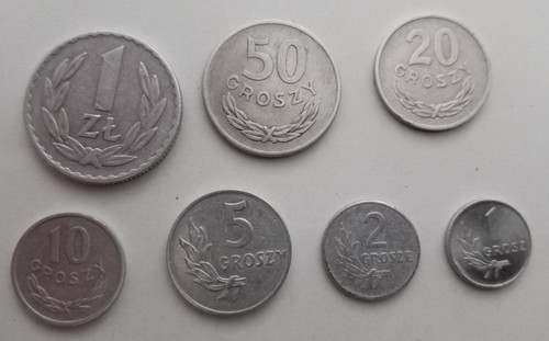 1949 münzen set zloty - münzen, zl