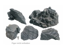 NOCH 58451 Spur H0/TT/N Felsstücke "Granit", aus Struktur-Hartschaum, 5 Stück