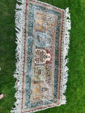 Hereke Teppich Seide, Orientteppich, handgeknüpft, Maße 184x77 cm  NP 12780,- DM