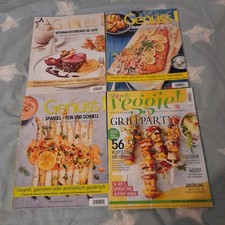4 Koch Zeitschriften   3 x Lust auf Genuss  1 x Veggie