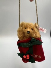 Steiff Vintage 2008 hängender Weihnachtsstrumpf Box Deko Mini Teddybär