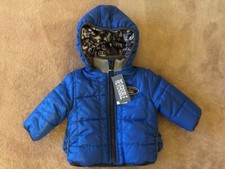 3 POMMES  BABY JUNGEN WINTER  WENDE-JACKE blau  Gr. 12M/74-80