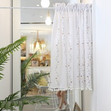 Halbtransparente Café-Gardine