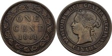 Canada 1 Cent 1881 Victoria