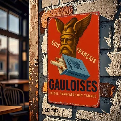 Blechschild gauloises - blechschild,