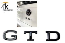 VW Golf 8 GTD Emblem | schwarz