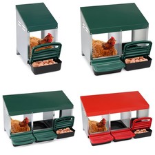 Legenest Legenester Hühnernest Abrollnest aus Metall/Kunststoff mit Fangschale