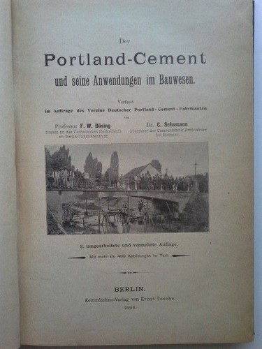 Der portland zement und seine - portland-zement,