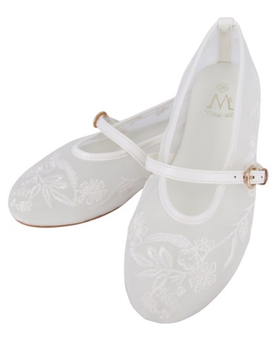 Weisse spitzen ballerinas mit - weisse,