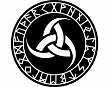 Wandtattoo Odins drei Hörner