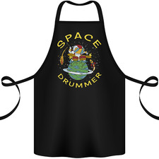 Space Drummer Schlagzeuger Astronaut Drum Baumwolle Schürze 100% Bio