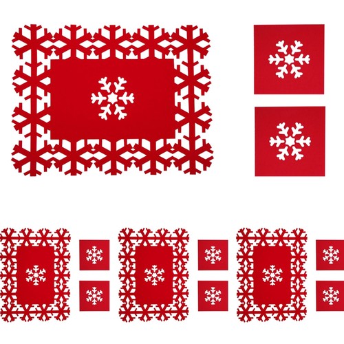 Weihnachtliche tischsets filz - tischsets,