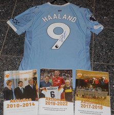 MANCHESTER CITY "HAALAND" PUMA TRIKOT; GR.M Handsigniert CHARITY"
